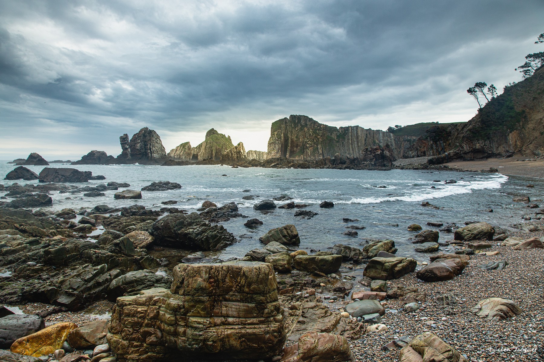 Cote brisée, Asturies, Espagne.