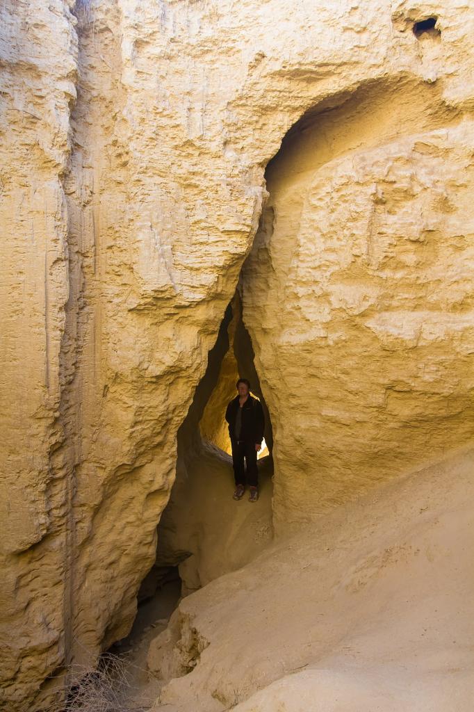 Le passage dans la grotte